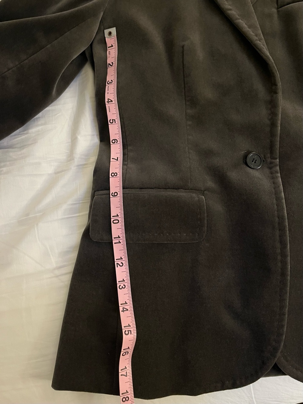 Velvet Single-Button Blazer - Picture 16 of 16